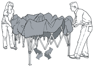 how to setup a pop up canopy tent