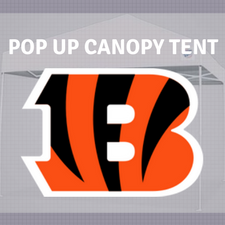 bengals pop up canopy tent for tailgating nfl logo