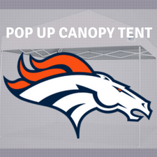 denver broncos pop up canopy tailgate tent