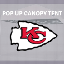 kansas city chiefs pop up canopy tailgate tent