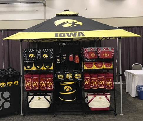 tailgate canopy tents can be used at tradeshows.