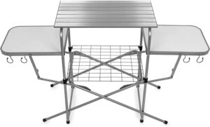 portable grill table perfect for camping, tailgating or picnics. click image to buy on amazon.com