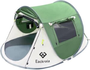 2 person tent for camping by eackrola brand.