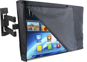 outdoor tv enclosure to protect your tv from light rain, dust and wind. click image to buy on amazon.com.