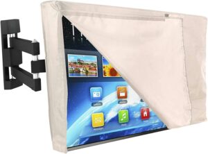 outdoor tv enclosure with front flap. click image to buy on amazon.com.